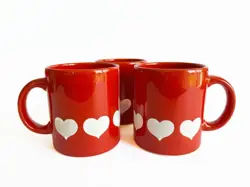 CUP RED WHITE