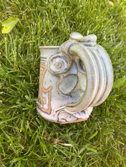 STONEWARE BLUE MUG