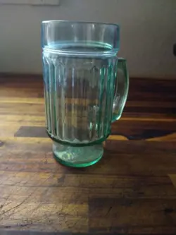 DEPRESSION GLASS RIBBED