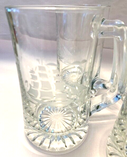 ETCHED GLASS SHIP