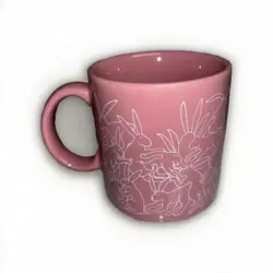 VTG TAYLOR & NG MUG BUNNY ORGY ORIG 1979 ROSE PINK CERAMIC NAUGHTY RABBIT!