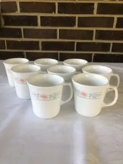 PEACH FLOWERS. CUPS
