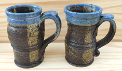 BLUE GLAZED MUG