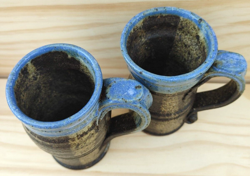 BLUE GLAZED MUG