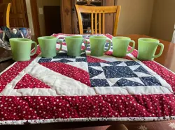 SET OF 6 VINTAGE FIRE KING JADEITE GREEN COFFEE MUGS 
