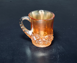 VINTAGE IMPERIAL MARIGOLD CARNIVAL GLASS MUG CUP
