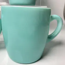 TURQUOISE MILK GLASS