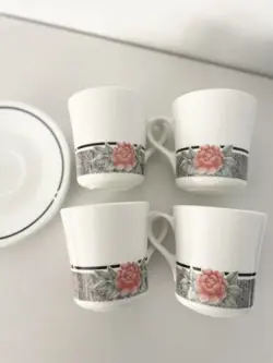 ROSES COFFEE CUPS