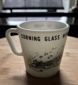 VINTAGE PYREX 1410 MUG CORNING GLASS WORKS DANVILLE KY PLANT 1951 1976