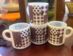 BROWN/WHITE POLKA DOT-GINGHAM