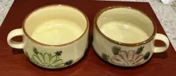 FLORAL POTTERY STONEWARE
