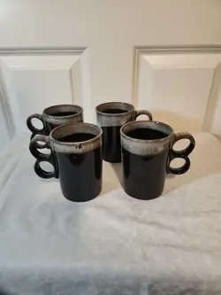 STONEWARE BROWN/GRAY DRIP