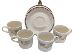 W/ SAUCERS SET