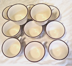 VTG REGO  RESTAURANT WARE COFFEE CUP SET OF 11 ONEIDA E952-36  6253
