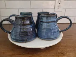 POTTERY-4 COFFEE MUGS