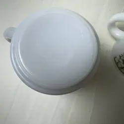 MILK GLASS FLORAL