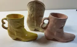 COWBOY BOOT VASE