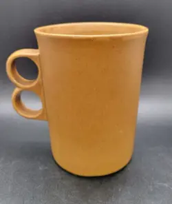 VINTAGE BENNINGTON POTTERY VERMONT TRIGGER MUG DAVID GIL 1340 MCM 4”