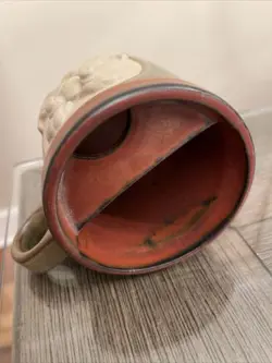 POTTERY MUG MUSTACHE