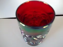 RED CARNIVAL GLASS