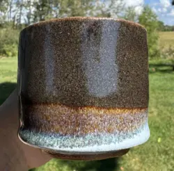 MUG BROWN BLUE