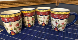 HANDPAINTED EARTHENWARE BLUE