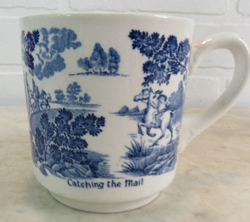 BLUE TRANSFERWARE MUG