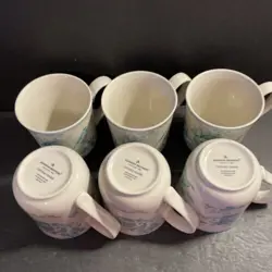 MUGS IVORY BLUE