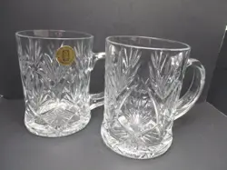 GLASS VINTAGE MUGS