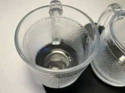 (2) VINTAGE IITTALA KROUVI 50CL FINLAND BEER MUG OIVA TOIKKA TEXTURED