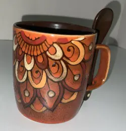 VINTAGE PEACOCK HANDPAINTED