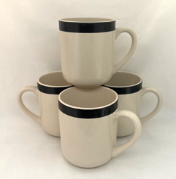 BLACK STRIPED STONEWARE