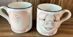 WOOD PIG MUG