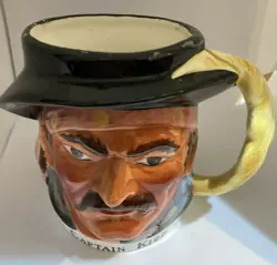 VINTAGE  TOBY PORCELAIN MUG CAPTAIN  KIDD