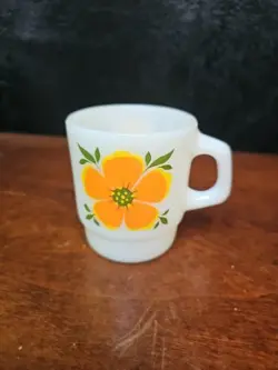 MUG ORANGE FLOWER