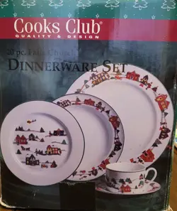 20PC PORCELAIN CHRISTMAS