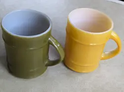 BARREL MUGS YELLOW