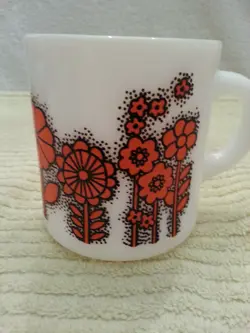 GLASS ORANGE FLOWER