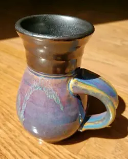 POTTERY PURPLE GLAZED