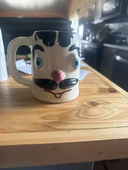VINTAGE 1940'S PFATZGRAFF POTTERY MUGGSY MUG JERRY THE JERK COFFEE FACE CUP