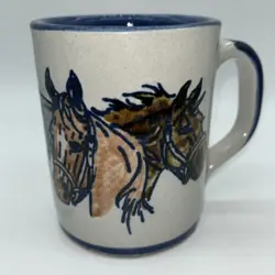 HORSES BLUE RIM