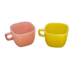 GLASS SQUARE MUGS