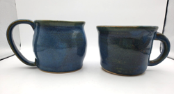 POTTERY BLUE GLAZED