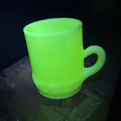 URANIUM GLASS CUSTARD
