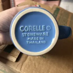 STONEWARE BLUE COFFEE