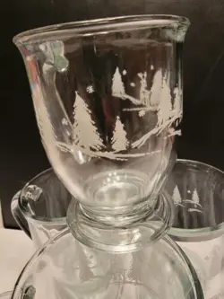 CLEAR GLASS PEDESTAL