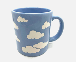 RARE VINTAGE LIGHT BLUE WAECHTERSBACH MUG - BLUE SKY WITH CLOUDS