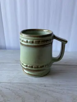 GREEN/BROWN COFFEE MUG