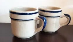 STONEWARE PAIR OF