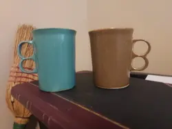 MUGS AQUA BROWN